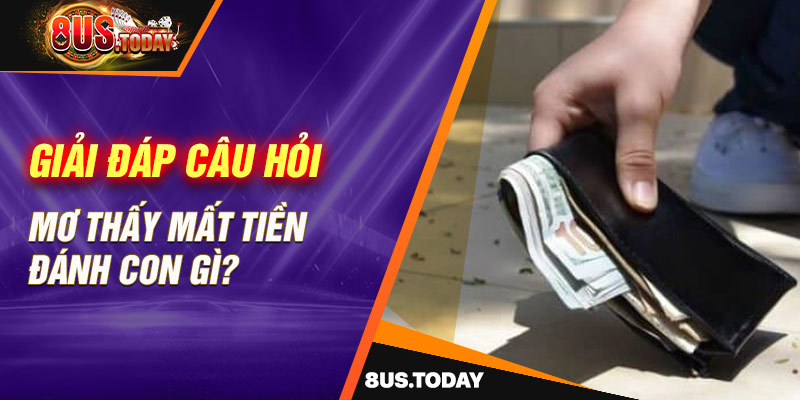 Giải đáp câu hỏi mơ thấy mất tiền đánh con gì?